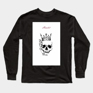 hamlet - skull wearing crown Long Sleeve T-Shirt